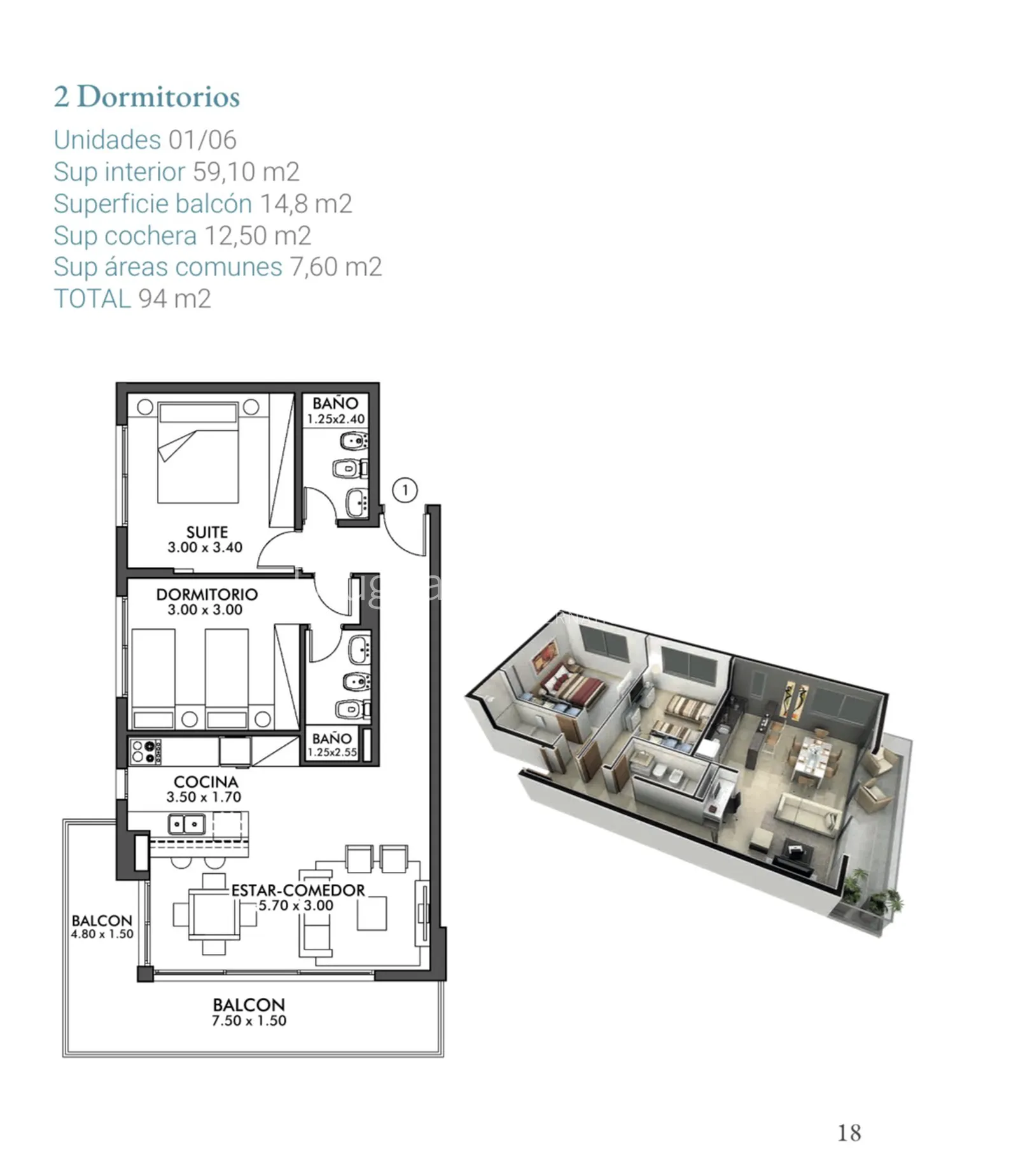 Apartamento 2 dormitorios 2 baños , Punta del Este