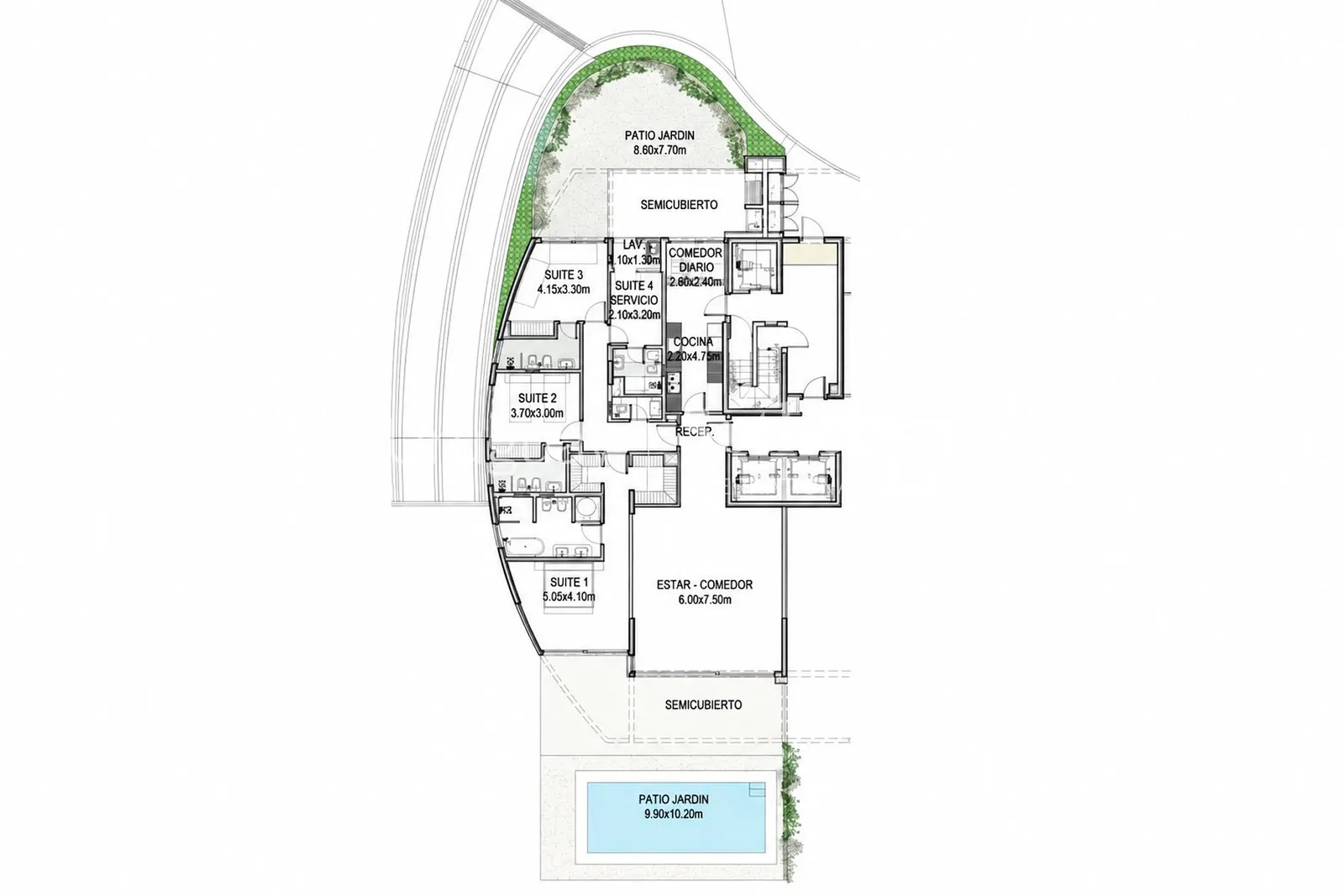 Unidad en Planta Baja con Piscina Privada
