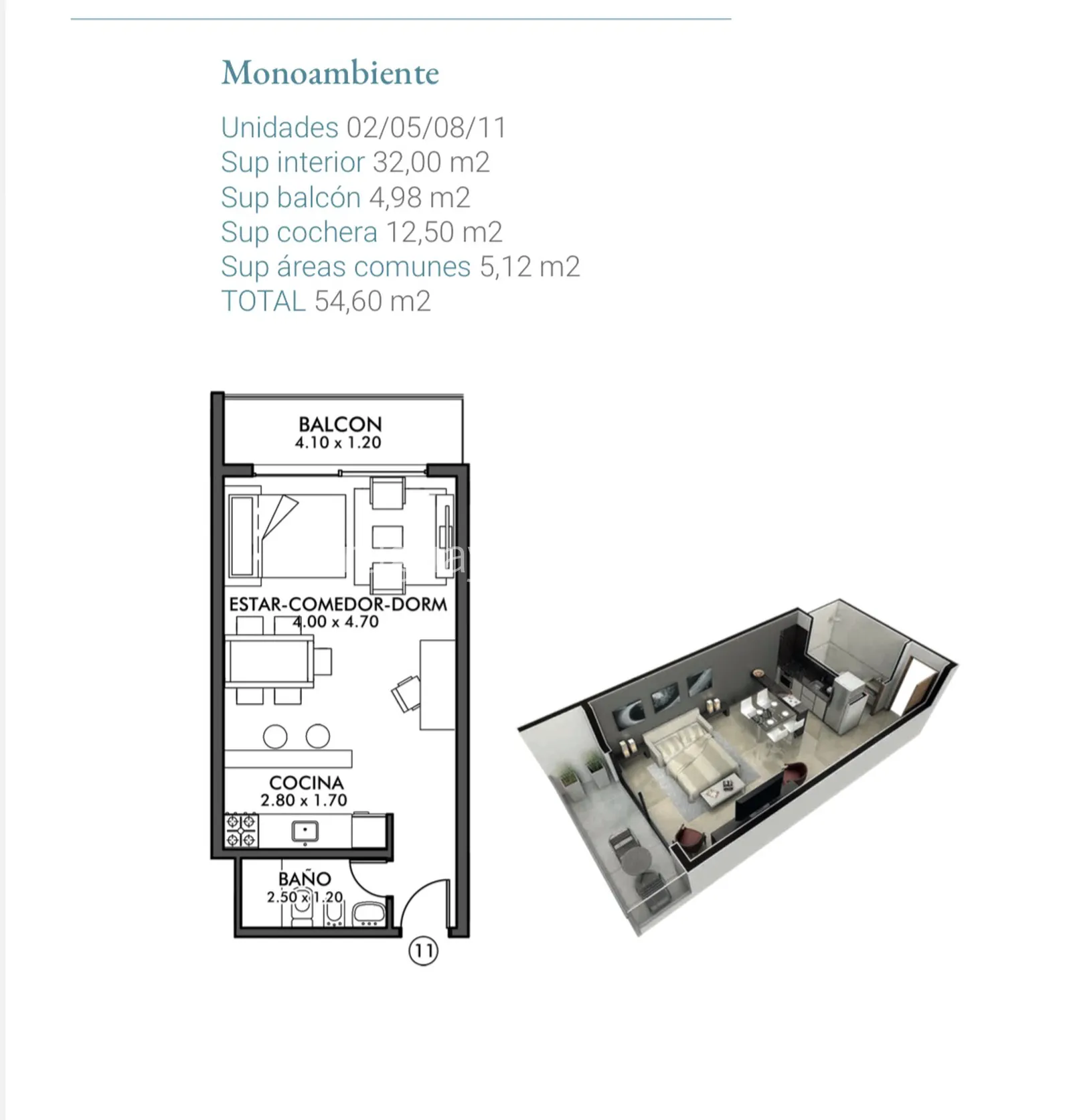 Monoambiente amplio , Pda.5 , Punta del Este