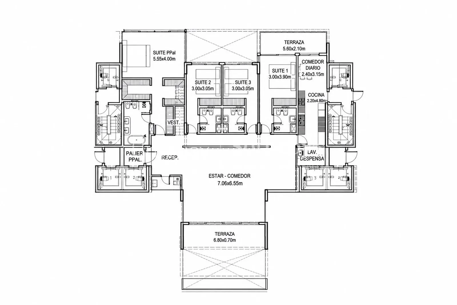 Penthouse en Aldeana Manantiales